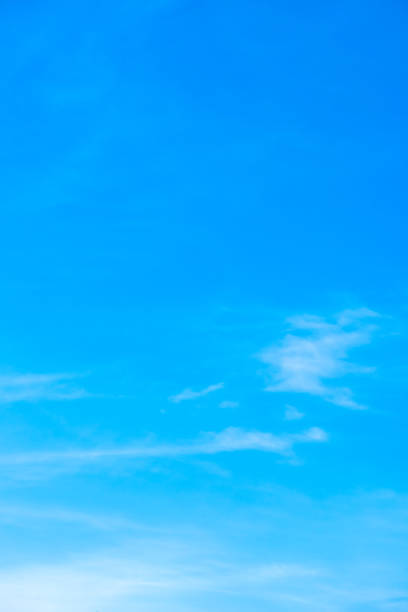 istock Beautiful blue sky with cloud formation background 1066758416