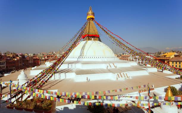 istock Boudhanath stupa, Kathmandu city, buddhism in Nepal 1066767502