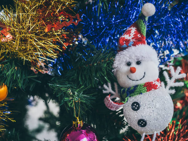 istock Colorful Christmas tree decoration background 1066792650