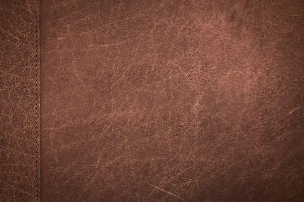 Photo of Genuine leather scratched texture