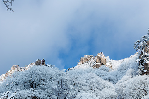 Winter on the beautiful Mount Daedun