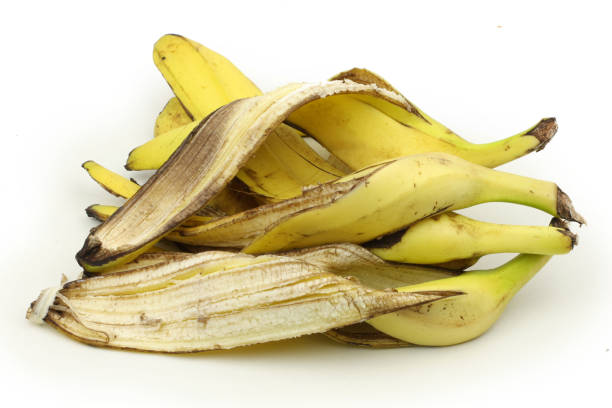 istock Banana Peel  isolated on white background 1066814936