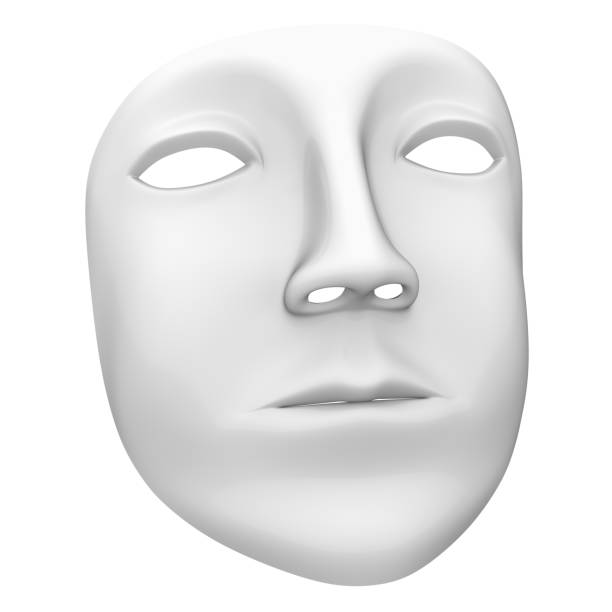 istock White mask in the white background 1066823508