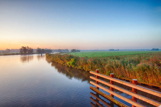 istock Sunrise in a polder landscape 1066830930
