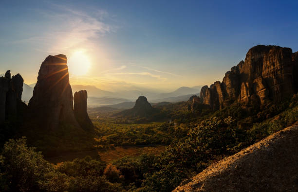 istock Panoramic view of Meteora Kalabaka Greece 1066831276