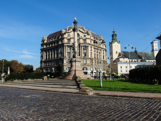 istock Historical old building in Lvov, Ukraine 1066837894