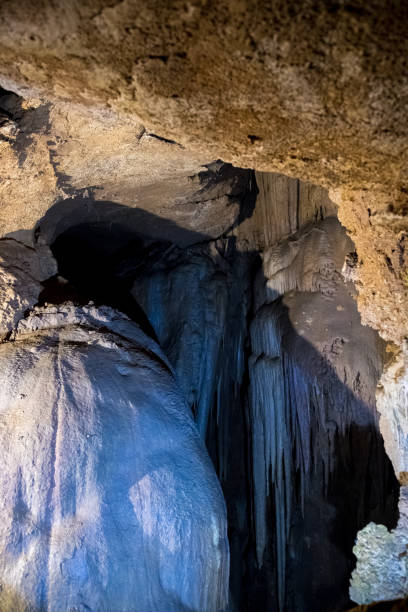 istock tourist landmark underground limestone cave with stalactites and stalagmites 1066842404