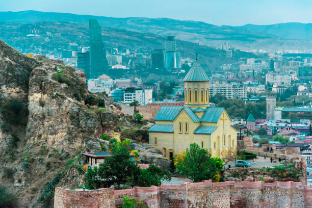 istock Panoramic view of Tbilisi, Georgia 1066851610