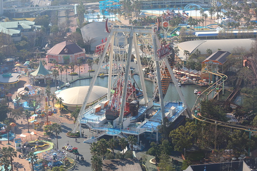 Mie Japan - November 11, 2018: Nagashima spa land amusement park in Mie Japan.