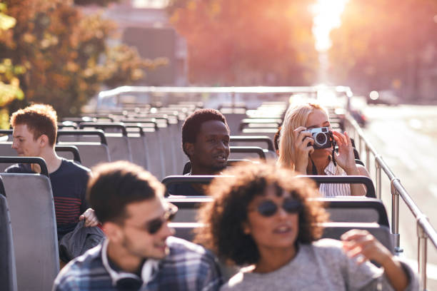 istock Open Top Bus Tour In The City 1066852166