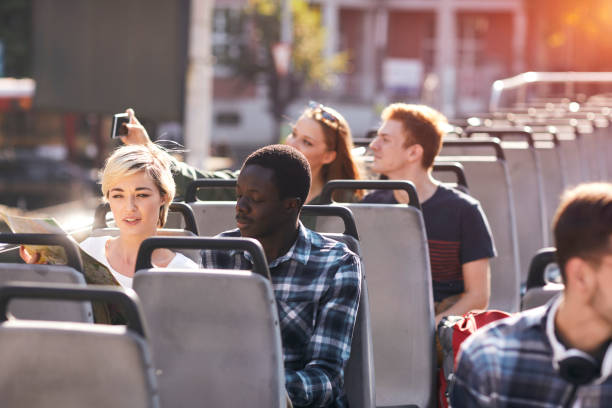istock Open Top Bus Tour In The City 1066852296