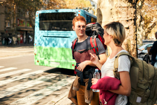 istock Young Backpackers In The City 1066852298