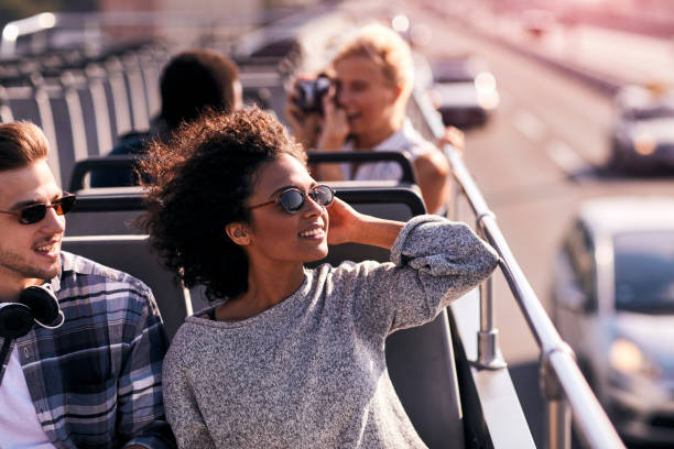 istock Open Top Bus Tour In The City 1066852504