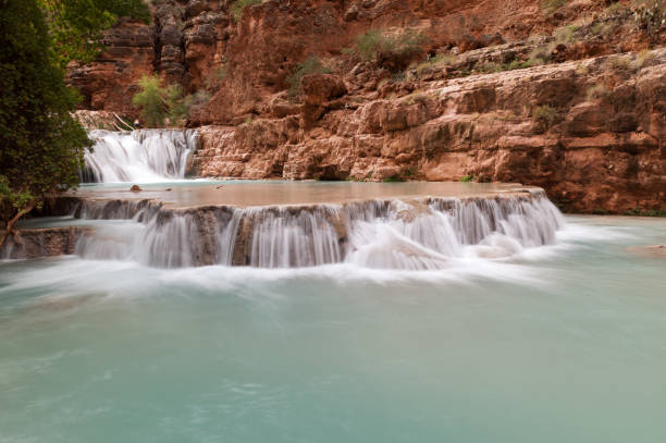 Havasu Falls Havasu Falls havasu creek stock pictures, royalty-free photos & images