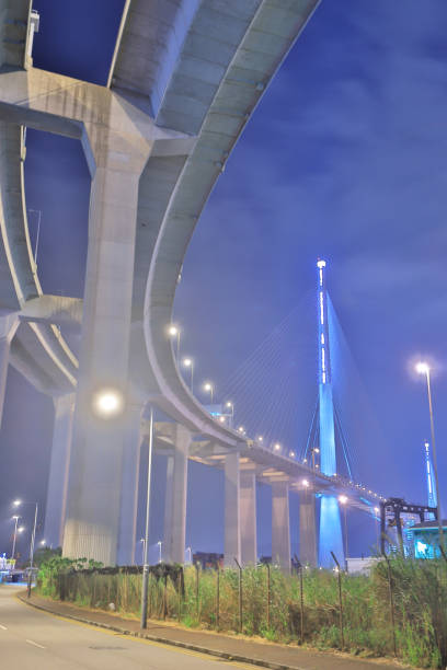 istock a night view of Stonecutter bridge hk 1066854256