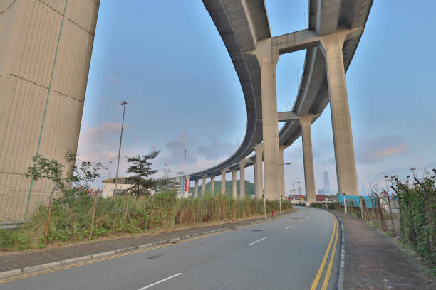 istock a Stonecutters Bridge and the Tsing sha highway 1066854652