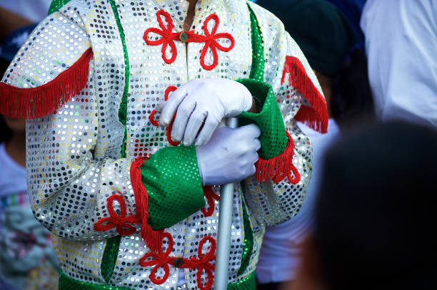 istock Kaapse Klopse Costume Gloves Musical Staff 1066857652