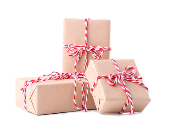 istock Christmas gifts presents isolated on a white background. 1066870928