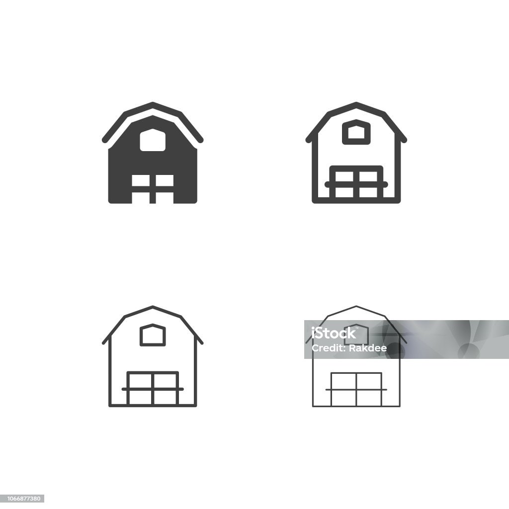 Winery Icons - Multi Series Winery Icons Multi Series Vector EPS File. Shed stock vector