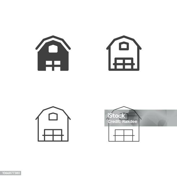 Winery Icons Multi Series Stock Illustration - Download Image Now - Shed, Vector, Icon Symbol