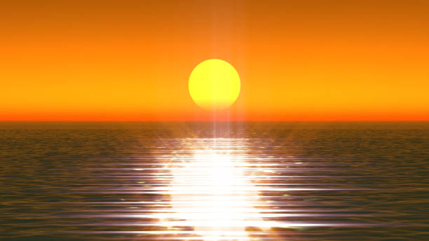 istock gold sunset in ocean 1066879650