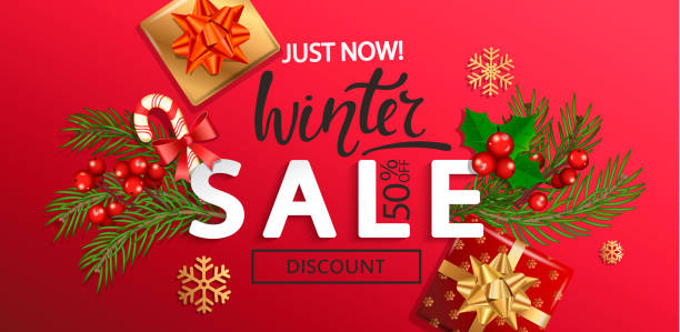 istock Winter sale banner for New Year holidays. 1066882330