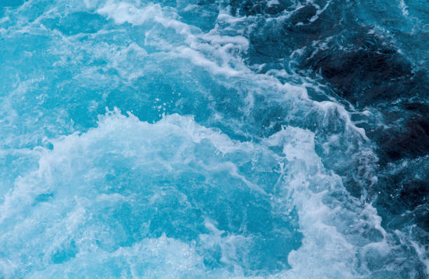 istock Sea water splash with foamy wave. Water surface texture. Tropical islands ferry travel. 1066883664