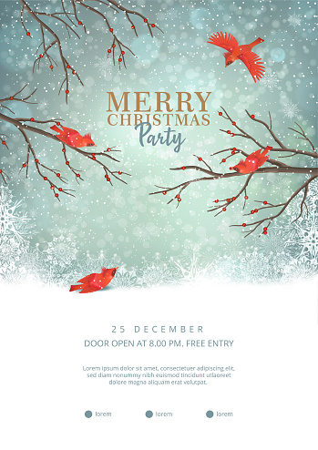 istock Christmas Party Poster 1066884940
