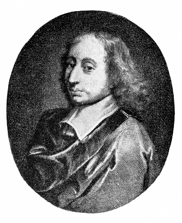 Illustration of a Blaise Pascal was a French mathematician, physicist, inventor, writer and Catholic theologian