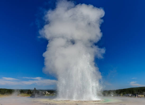 istock Great Fountain Geyser Erupting 1066886890