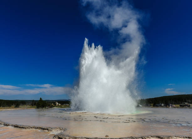 istock Great Fountain Geyser Erupting 1066886902