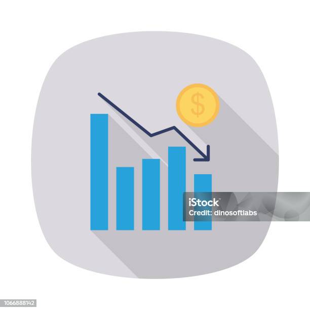 Decrease Chart Graph Stock Illustration - Download Image Now ...
