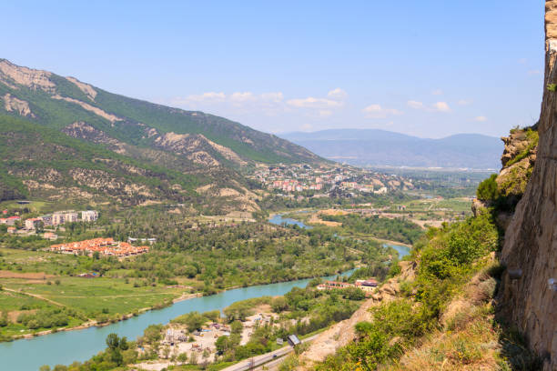 istock Aerial view on old town Mtskheta in Georgia 1066898574