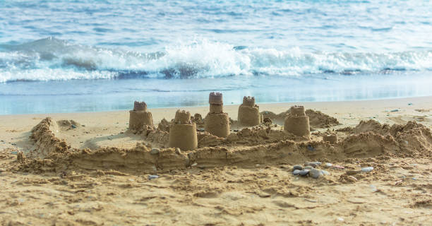 istock Sand castle on the beach 1066902260
