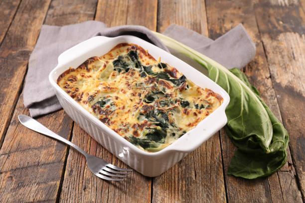 istock vegetable gratin, leek with cream and cheese 1066909004