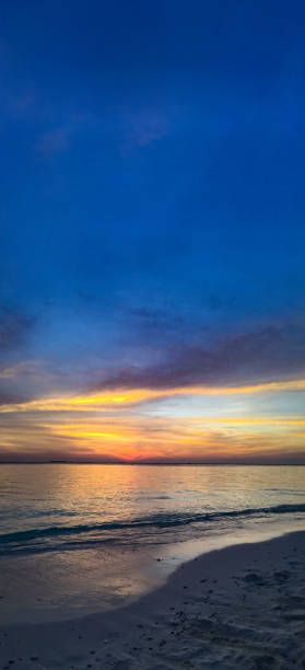 istock Vertical Panorama of a Sunset on Tropical Island 1066911886