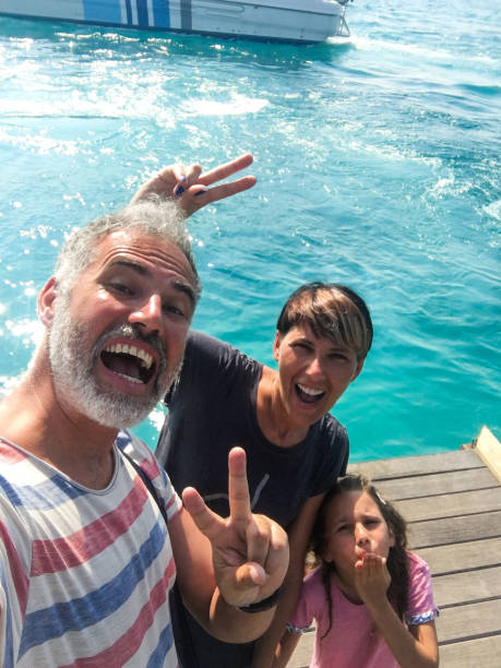 istock Cheerful Family Taking a Selfie on Summer Vacations 1066912016