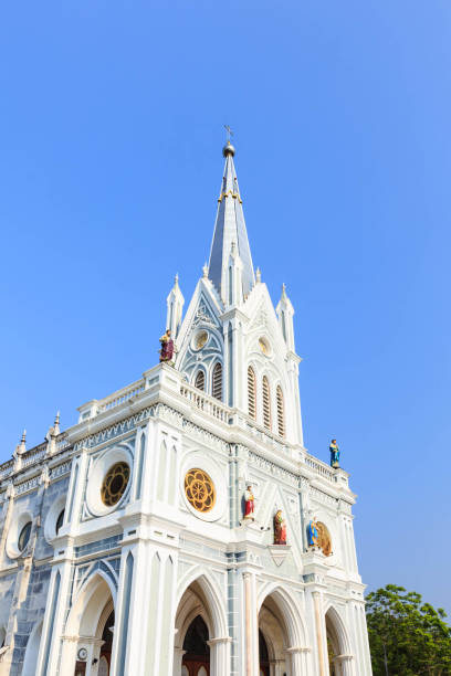 istock Catholic church at Samut Songkhram, Thailand 1066916650