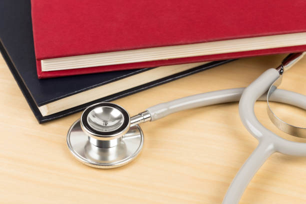 istock Stethoscope and textbook concept for medical education 1066916762