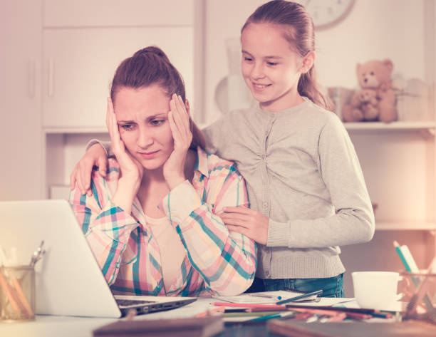 istock Irritated mother watching at the mistakes 1066917080