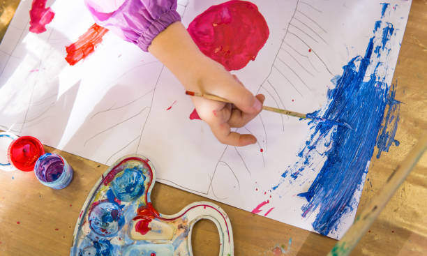 istock Paint in guache.Abstract watercolor background. 1066918348