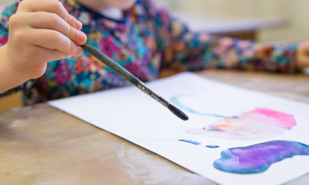 istock Paint in guache.Abstract watercolor background. 1066918360