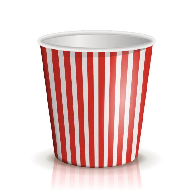 istock An empty red-and-white striped bucket of popcorn. 1066922108