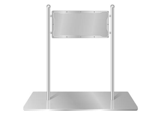 istock frame of metal on aluminium plate 1066926218