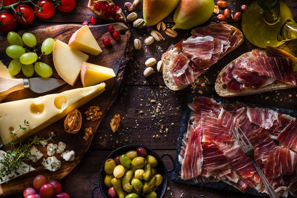 istock Delicious Mediterranean appetizer shot from above 1066929394