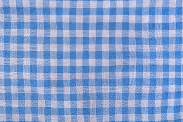 istock Checkered blue and white texture. Close-up. Fashion concept 1066934406