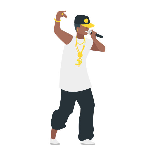 Hip Hop Young Singer Stock Illustration - Download Image Now - Hip Hop  Music, Rapper, Vector - iStock