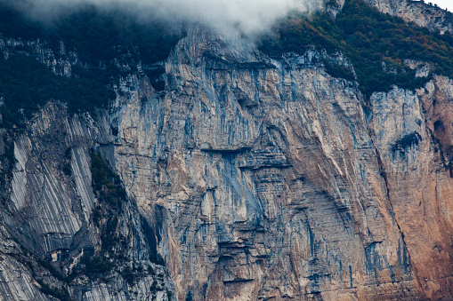 Limestone Mountain in the alps