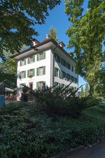 Lucerne/Switzerland - August 29 2015: Richard Wagner museum. The house is in the Tribschen district of Lucerne, Switzerland, where Richard Wagner lived from 1866 to 1872.