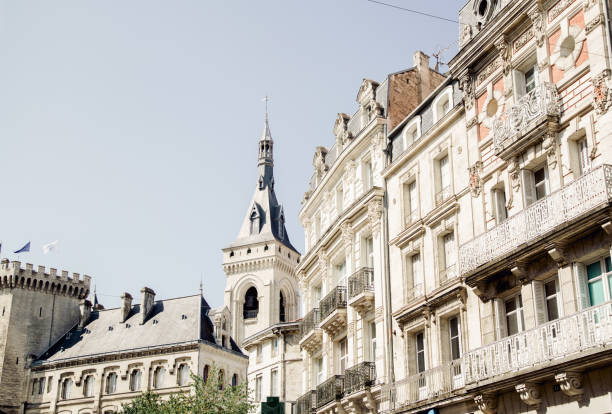 View of old french town Angoulem modern quarters View of old french town Angoulem modern quarters angouleme stock pictures, royalty-free photos & images